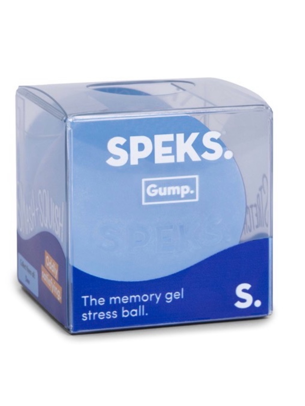 Speks Memory Gel Stress Ball - Blue